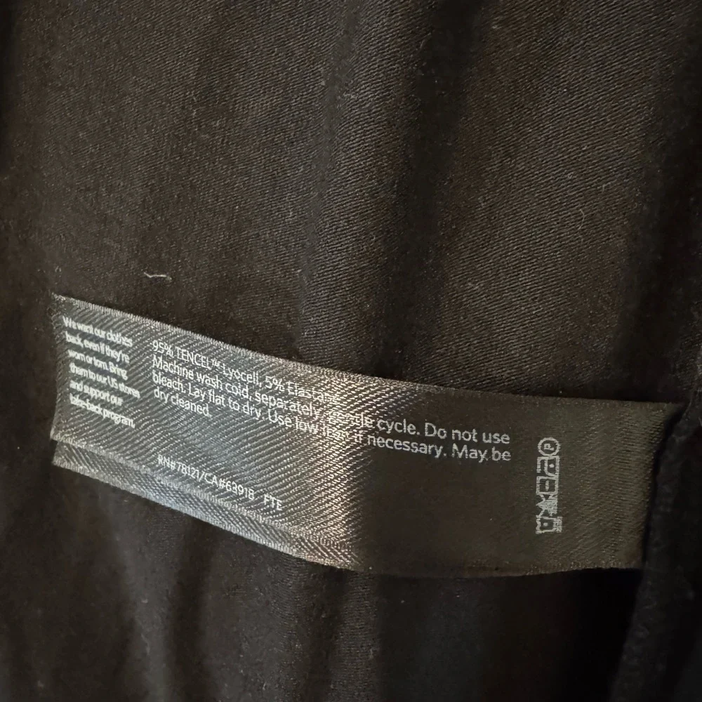 Eileen Fisher black Lightweight Tencel Cardigan Sweater Open Front